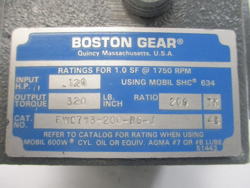 BOSTON GEAR FWC713-200-B5-J NSMP