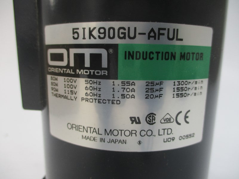 ORIENTAL MOTOR 5IK90GU-AFUL 100/115V 1.55A NSMP
