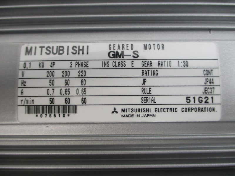 MITSUBISHI GM-S KEG-B9407-01 200/220V 0.7/0.65A NSMP
