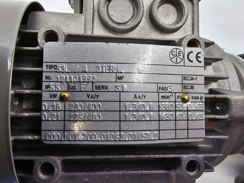 CEI 63L/43TERM SM021WFU-63L/4 230/480V 1.3/0.6A NSNP