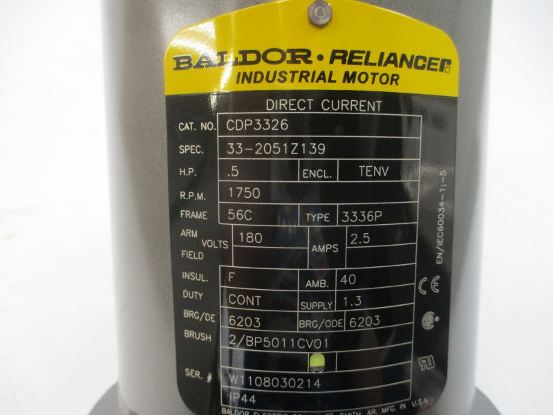 BALDOR CDP3326 33-2051Z139 180V 2.5A NSMP