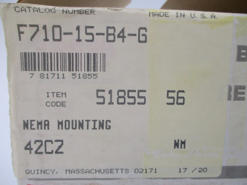 BOSTON GEAR F710-15-B4-G NSMP