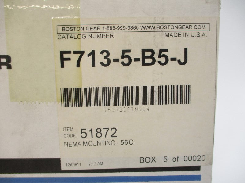 BOSTON GEAR F713-5-B5-J NSMP