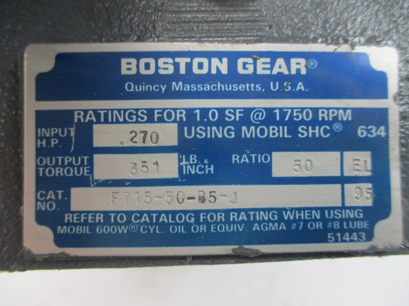 BOSTON GEAR F715-50-B5-J NSMP