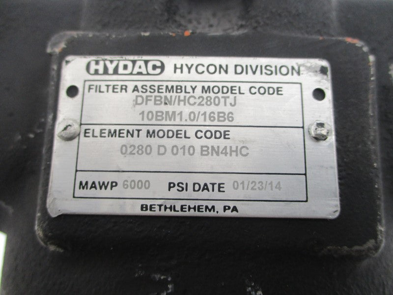 HYDAC DFBN/HC280TJ 10BM1.0/16B6 6000PSI NSNP