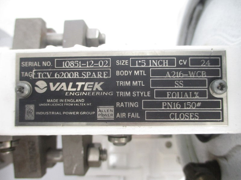 VALTEK TCV6200B A216-WCB 1-1/2" NSNP