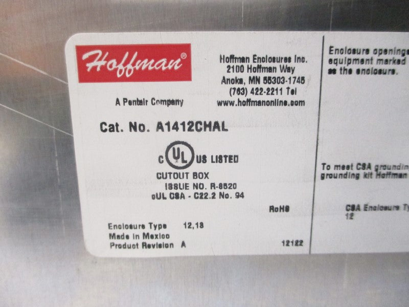 HOFFMAN A1412CHAL NSNP