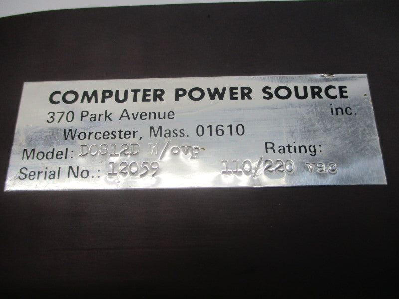 COMPUTER POWER SOURCE D0S12D 110/220VAC NSNP