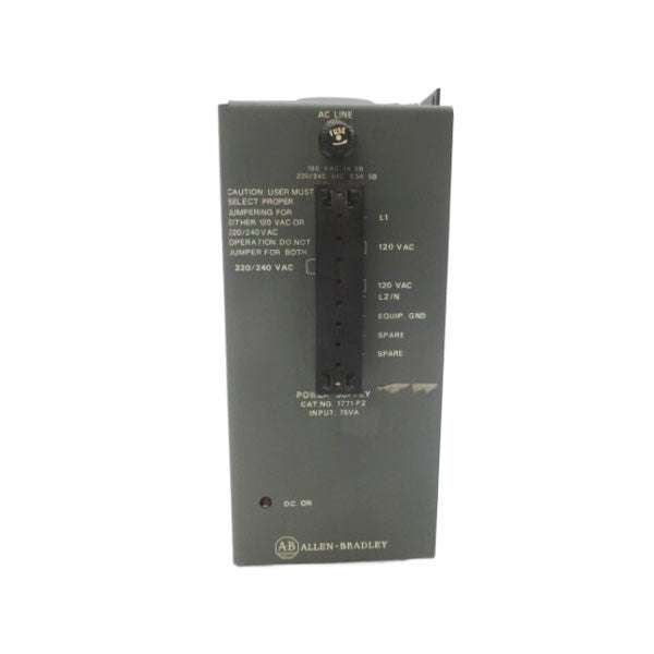 ALLEN BRADLEY 1771-P2 SER. W 120/220V 1/.5A UNMP