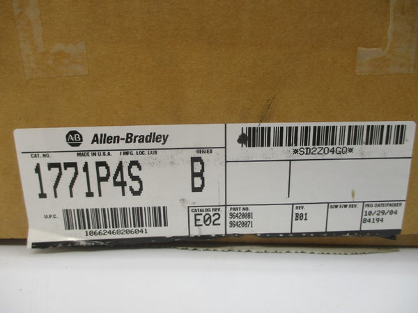 ALLEN BRADLEY 1771-P4S SER. B 120VAC 0.9A REV. E02 NSMP