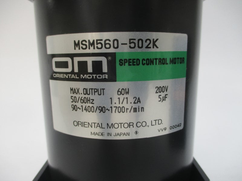 ORIENTAL MOTOR MSS560-502K 200V 1.1/1.2A NSMP