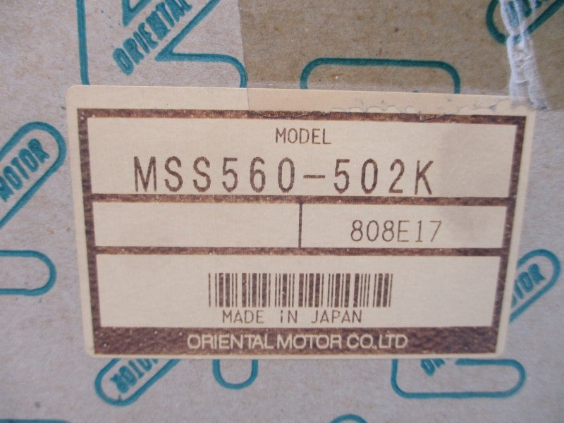 ORIENTAL MOTOR MSS560-502K 200V 1.1/1.2A NSMP