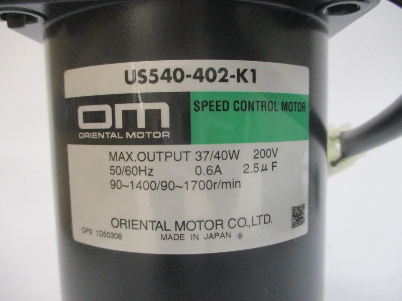 ORIENTAL MOTOR US540-402-E5 200V 0.6A NSMP