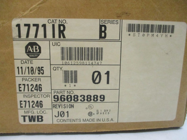 ALLEN BRADLEY 1771-IR SER. B 5VDC 0.85A REV. B NSMP