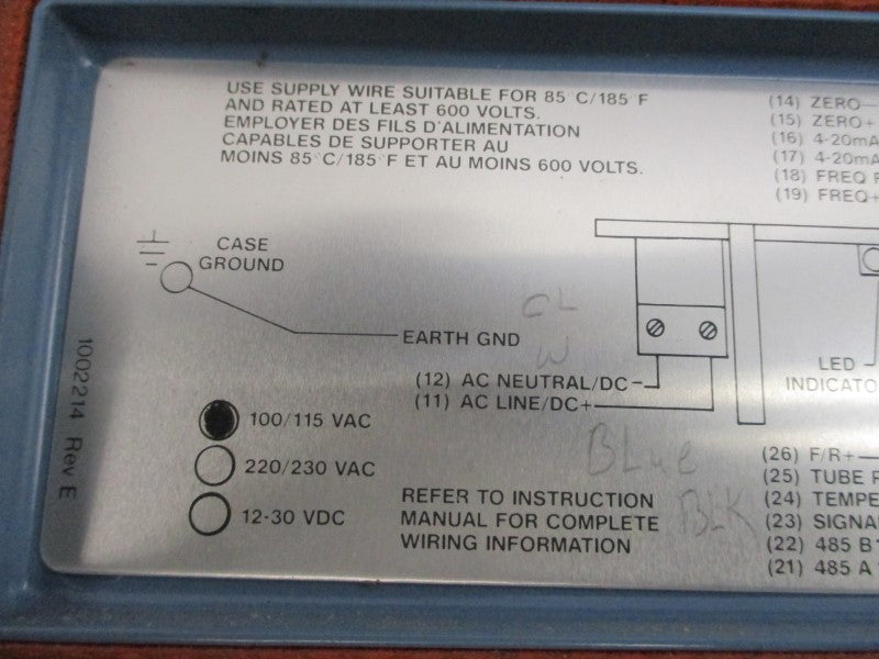 MICRO MOTION RFT97121PRU 115/230VAC UNMP