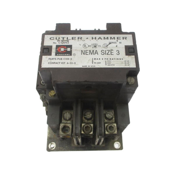 CUTLER HAMMER C10EN3 SER. B1 110/120V 90A UNMP