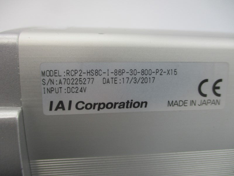 IAI RCP2-HS8C-I-86P-30-800-P2-X15 24VDC NUPI