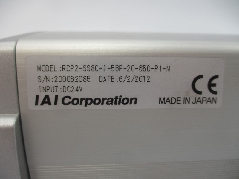 IAI RCP2-SS8C-I-56P-20-650-P1-N 24VDC NSNP
