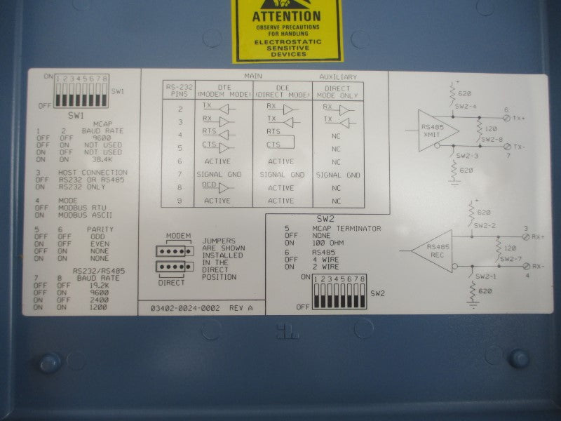 ROSEMOUNT 3402A1BE1 115V .5A NSNP
