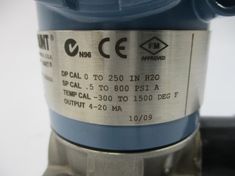 ROSEMOUNT 3095MA23ABA12AB001BB 11-55VDC .5-800PSI NSNP