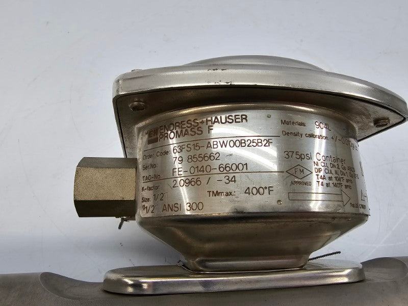 ENDRESS+HAUSER 63FS15-ABW00B25B2F 375PSI 1/2" (AS PICTURED) NSNP