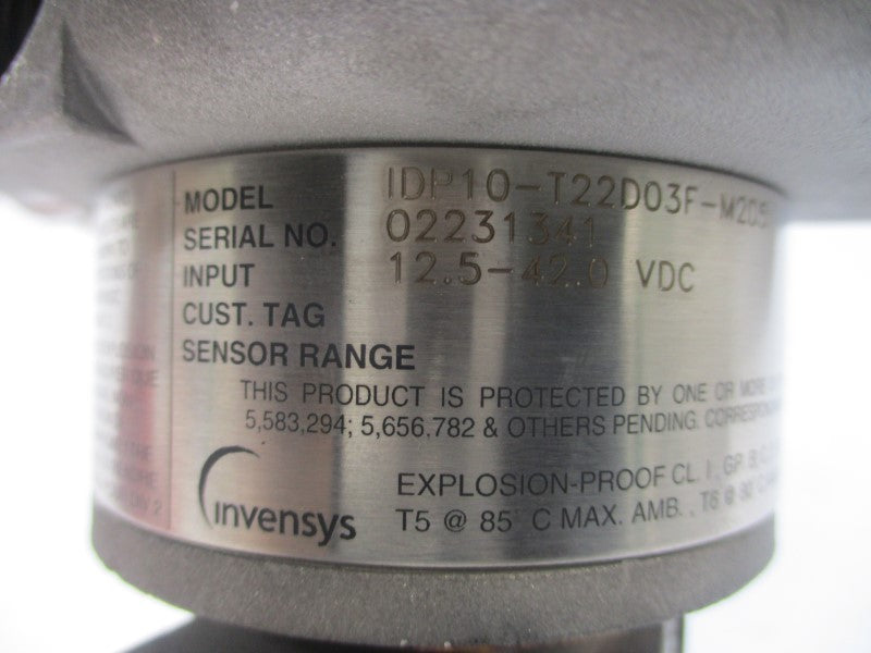 INVENSYS IDP10-T22D03F-M2D5 12.5-42.0VDC 2175PSI NSNP