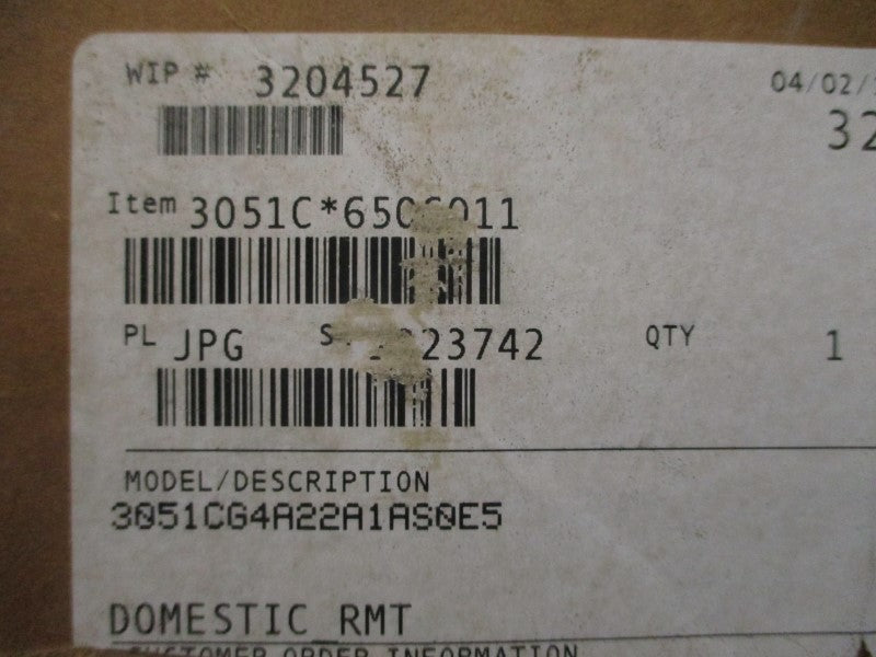 ROSEMOUNT 3051CG4A22A1AS0E5 10.5-55VDC 275PSI NSMP