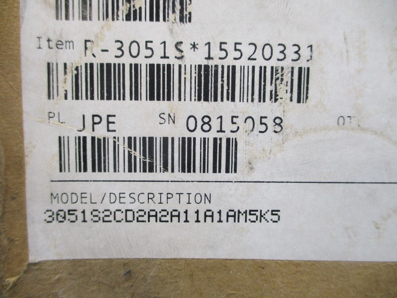ROSEMOUNT 3051S2CD2A2A11A1AM5K5 10.5-30VDC 3626PSI NSMP