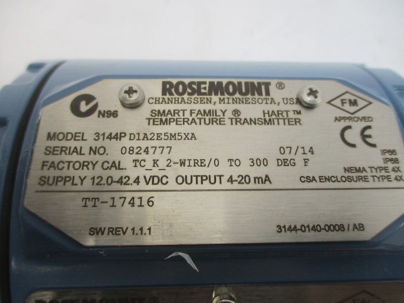 ROSEMOUNT 3144PD1A2E5M5XA NSMP