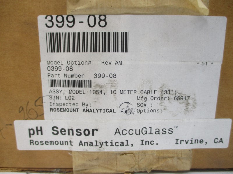 ROSEMOUNT 399-08 0399-08 20V REV. AM NSMP