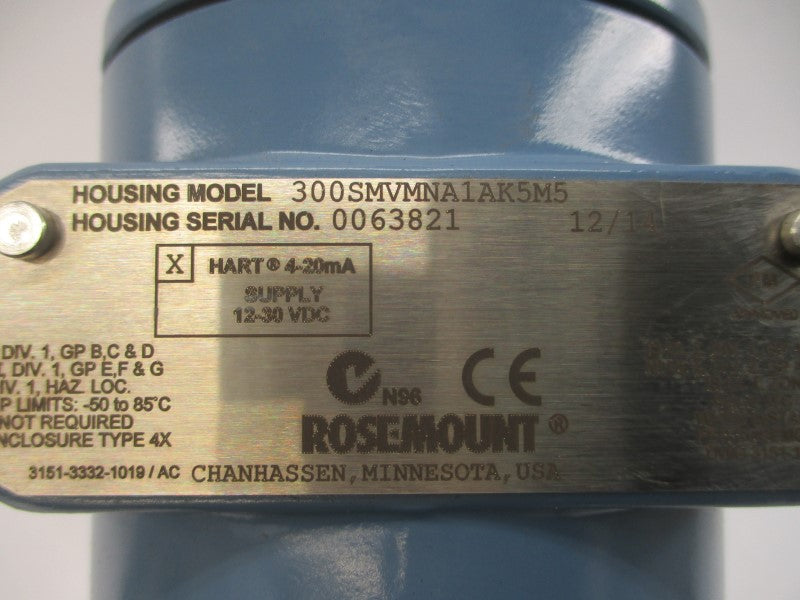ROSEMOUNT 3051SFC2PS030N065032JA1A5K5M5 800PSI NSNP