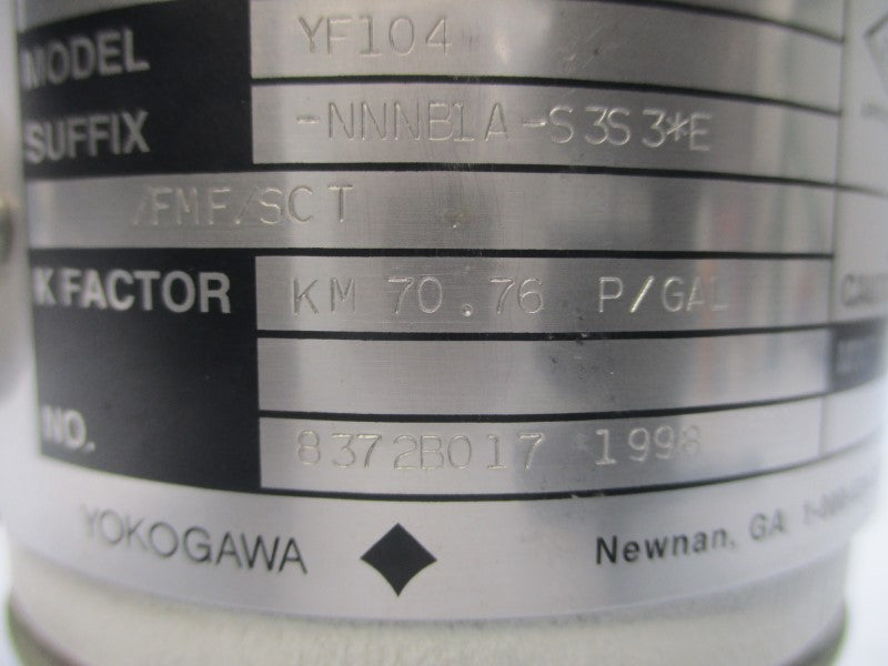 YOKOGAWA YF104-NNNB1A-S3S3*E/FMF/SCT NSNP