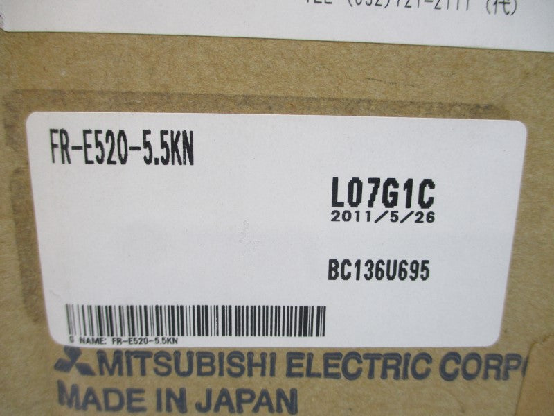 MITSUBISHI FR-E520-5.5KN 200-240VAC 35.5A NSMP