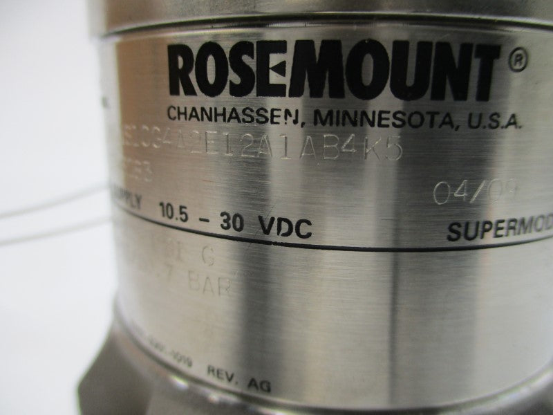 ROSEMOUNT 3051S1CG4A2E12A1AB4K5 10.5-30VDC 125PSI NSMP