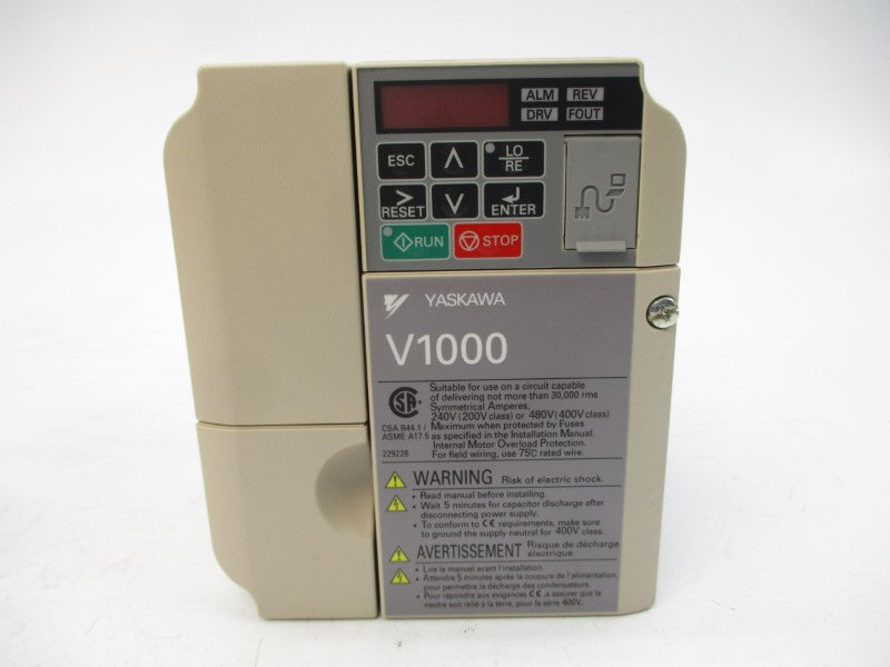 YASKAWA ELECTRIC CIMR-VU2A0010BAA 200-240VAC 10.8/7.5A REV. C NSMP