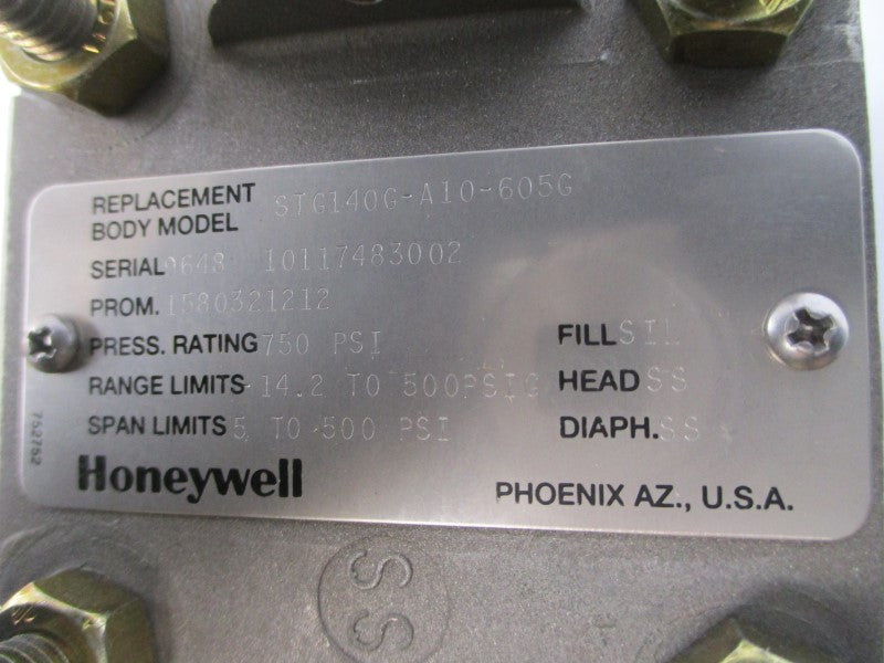 HONEYWELL STG140-E1G-00000-MB.F1D3-655G 11-42VDC 125PSI NSMP