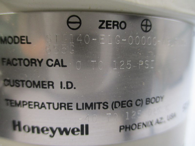 HONEYWELL STG140-E1G-00000-MB.F1D3-655G 11-42VDC 125PSI NSMP