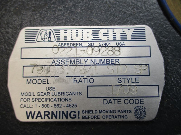 HUB CITY MODEL 790 0221-09288 790 NSNP