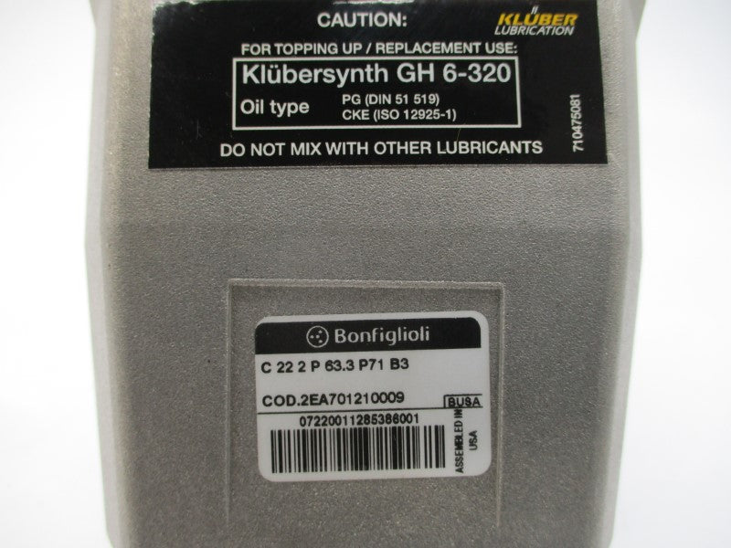 BONFIGLIOLI C222P63.3P71B3 COD.2EA701210009 NSNP