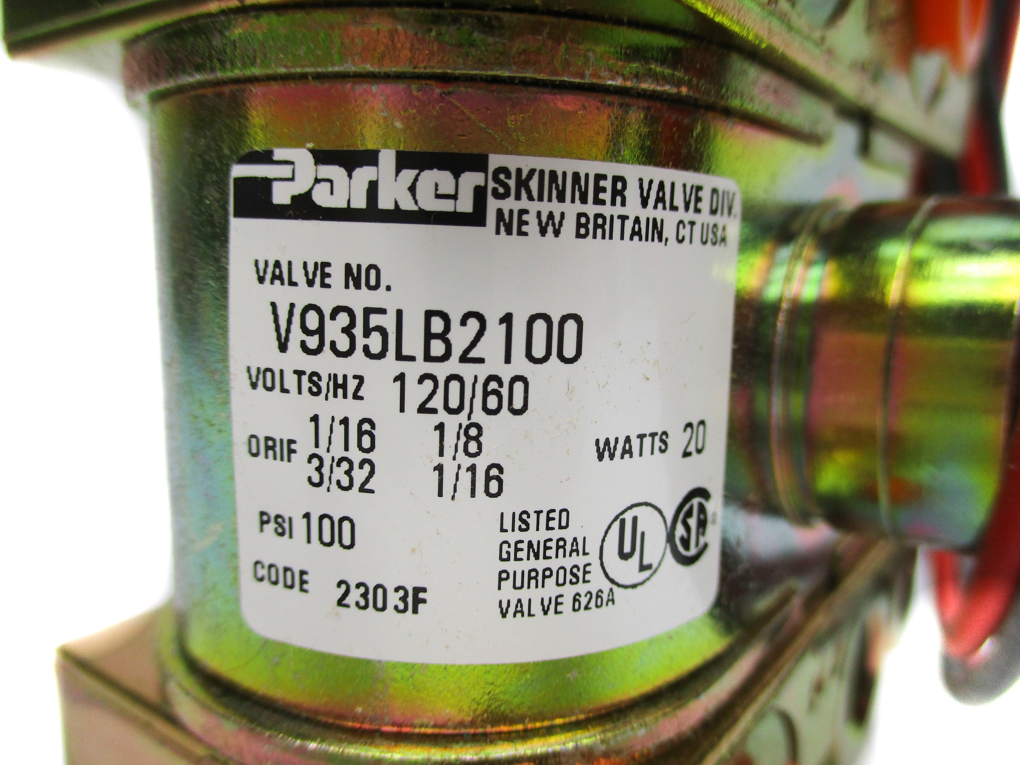 PARKER V935LB2100 120V 100PSI NSNP