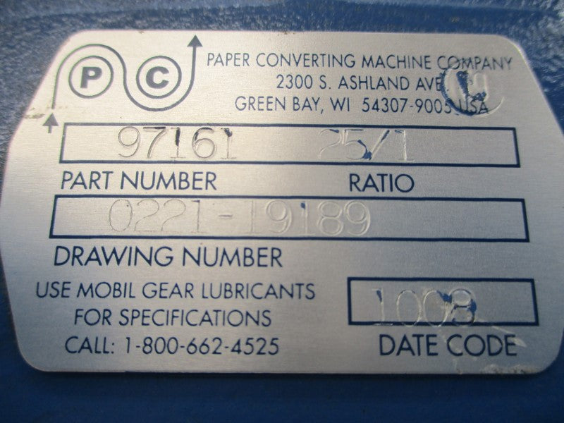 PAPER CONVERTING MACHINE 97161 0221-19189 NSNP