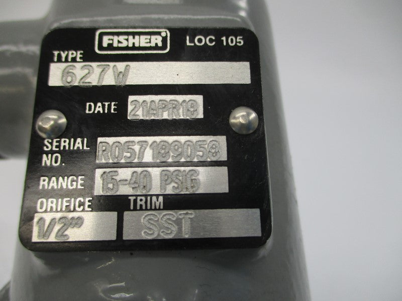 FISHER 627W 15-40PSI 1/2" NSNP