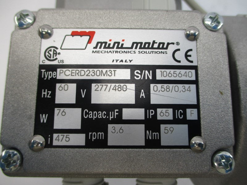 MECHATRONICS SOLUTIONS PCERD230M3T 277/480V 0.58/0.34A NSNP