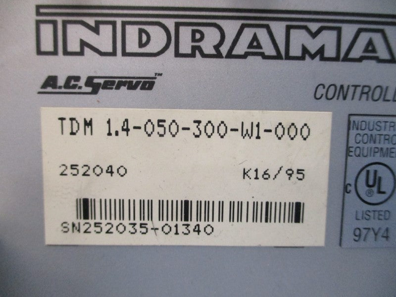 INDRAMAT TDM1.4-050-300-W1-000 252040 300VDC 15A UNMP