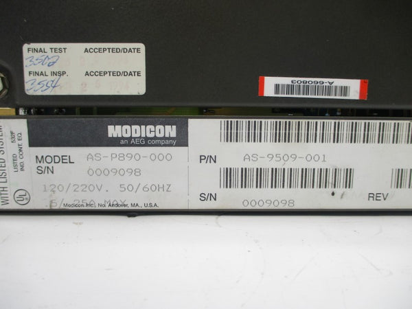 MODICON AS-P890-000 120/220V 25A UNMP