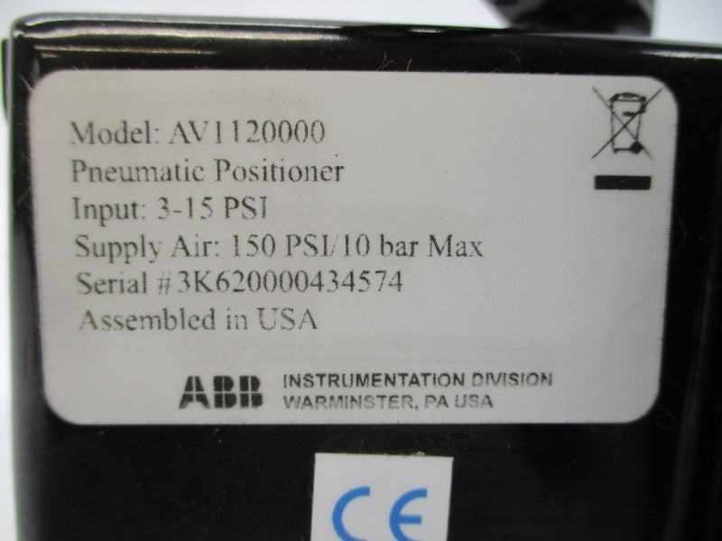 ABB AV1120000 3-15PSI NSNP