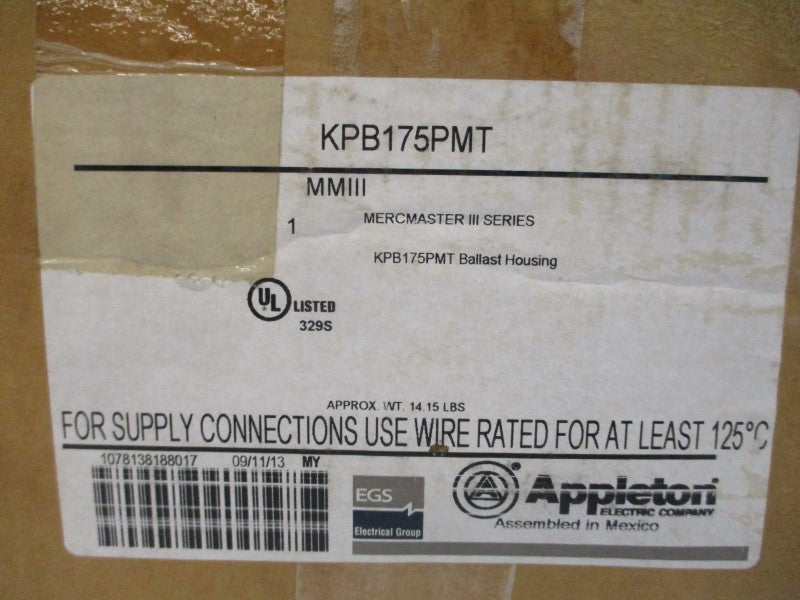 APPLETON KPB175PMT 277V 1.80A NSMP