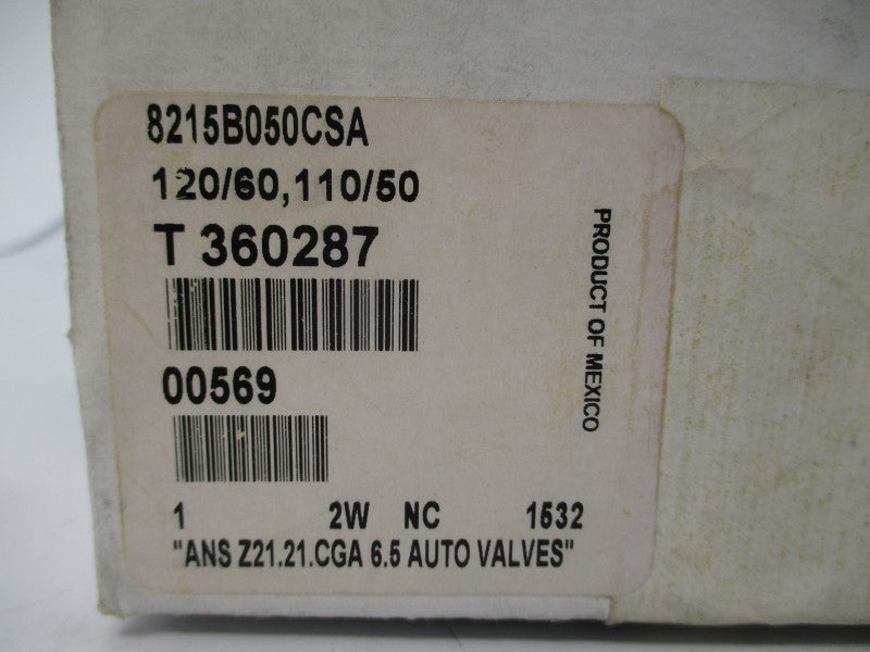 ASCO 8215B050CSA 110/120V 25PSI 1" NSMP