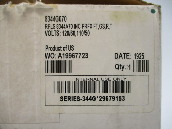 ASCO 8344G070 110/120V 10-150PSI 1/4" NSMP