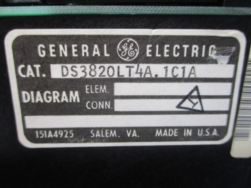 GENERAL ELECTRIC DS3820LT4A.1C1A LODTRAK IV NSNP